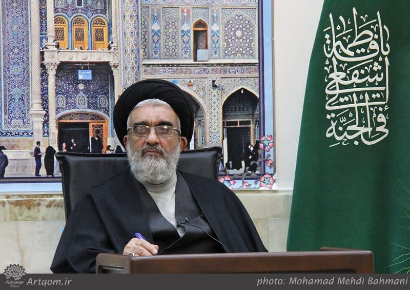 دیدار جمعی از هنرمندان جوان قمی با آیت الله سعیدی