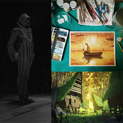 نمایش آثار ایوان خومنکو -  جورجه تابانرا - سیلواین سارراله در گالری