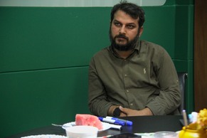 حضور علی جانباز در حوزه هنری قم