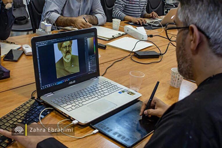 برگزاری کارگاه گرافیک شهید جمهور در قم