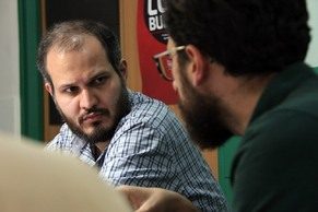حضور علی جانباز در حوزه هنری قم